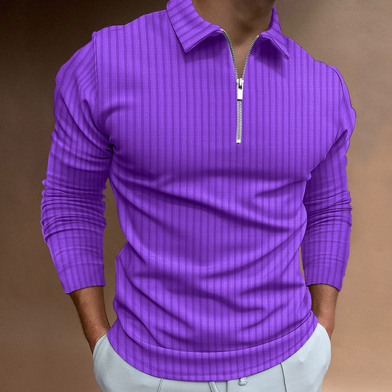 Herren modischer Poloshirt mit Reißverschluss ModeGeist