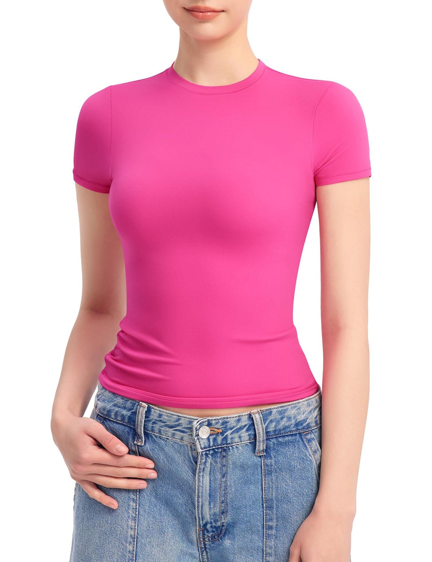 Damen Figurbetontes T-Shirt ModeGeist