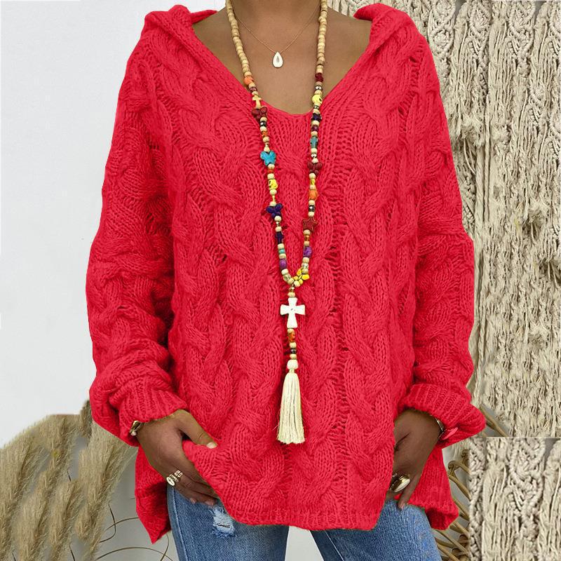 Capri-Style V-Neck Hoodie