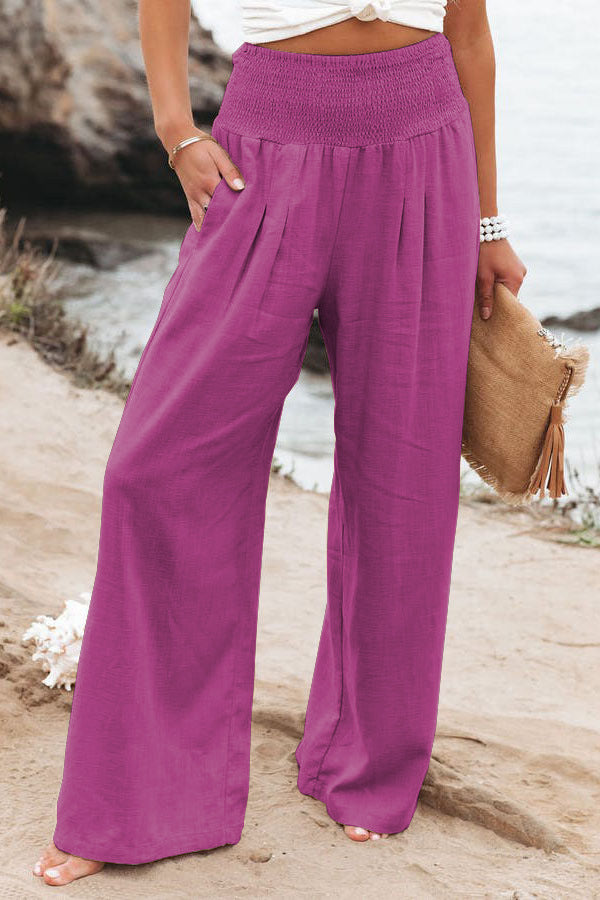Damen Weite Leinenhose ModeGeist