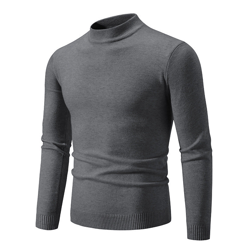 Herren modischer Rollkragenpullover aus feiner Strickqualität ModeGeist
