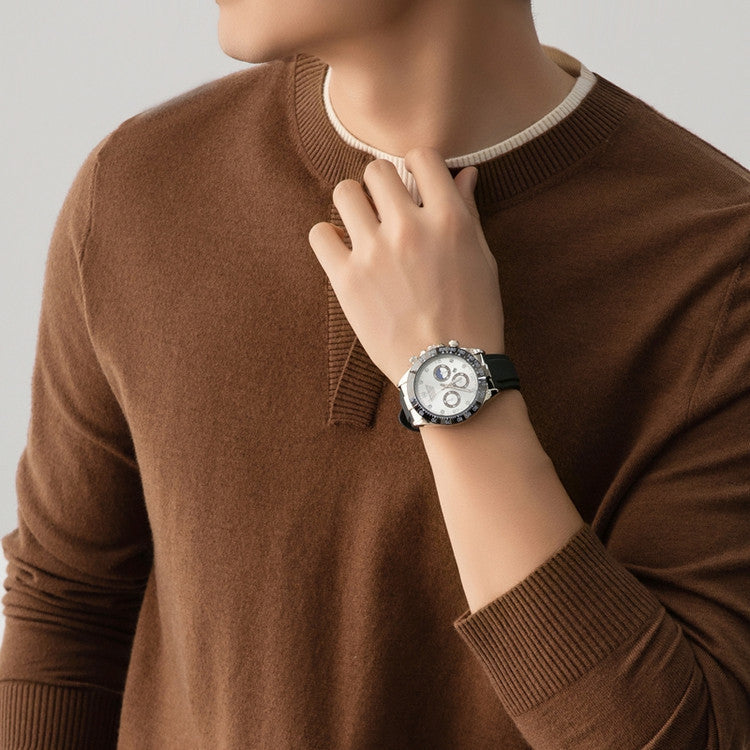 Herren Uhrenarmband mit sportlichem Design und Multifunktionszeiger ModeGeist
