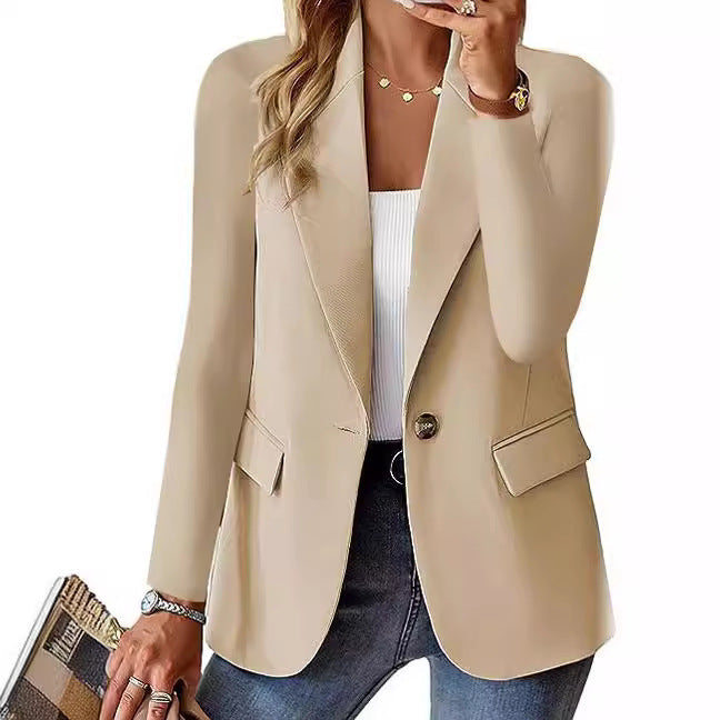 Damen Eleganter Blazer mit strukturiertem Design und praktischen Taschen ModeGeist