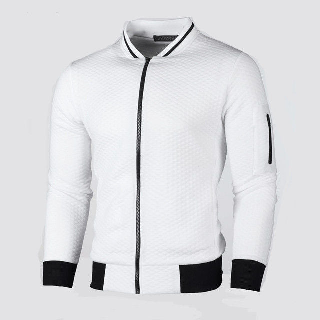 Herren Sweatjacke mit hochwertiger Struktur und sicherer Reißverschlusstasche ModeGeist