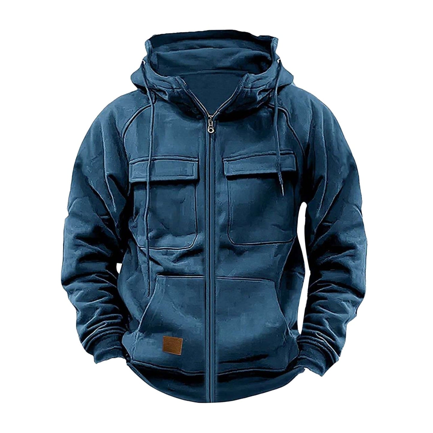 Herren funktionale Kapuzenjacke mit großen Fronttaschen ModeGeist