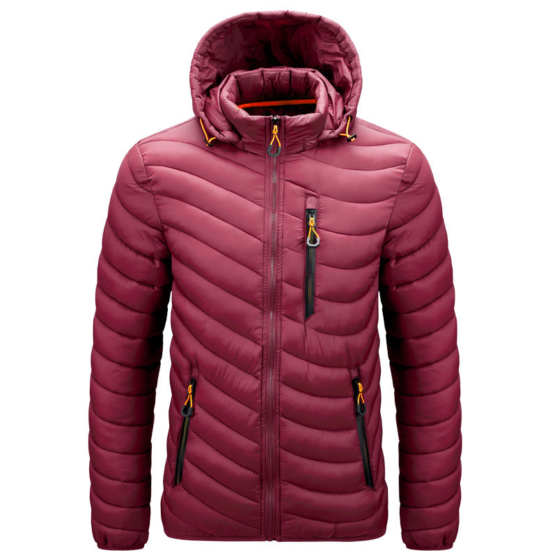 ModeGeist | Herren-Steppjacke mit Kapuze - Sverre