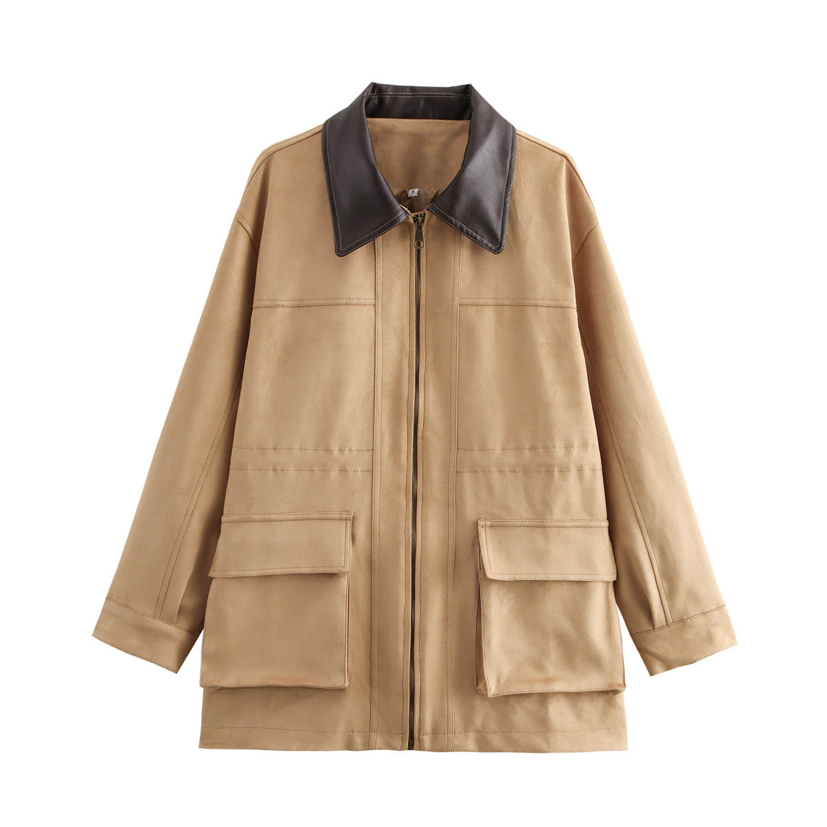 Damen Übergangsjacke mit praktischen Taschen und stilvollem Kragen ModeGeist
