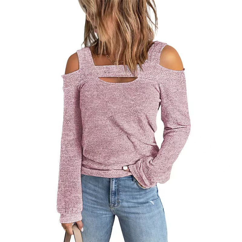 Trendiges Damen-Langarm-Shirt mit Ausschnitten von MODEGEIST