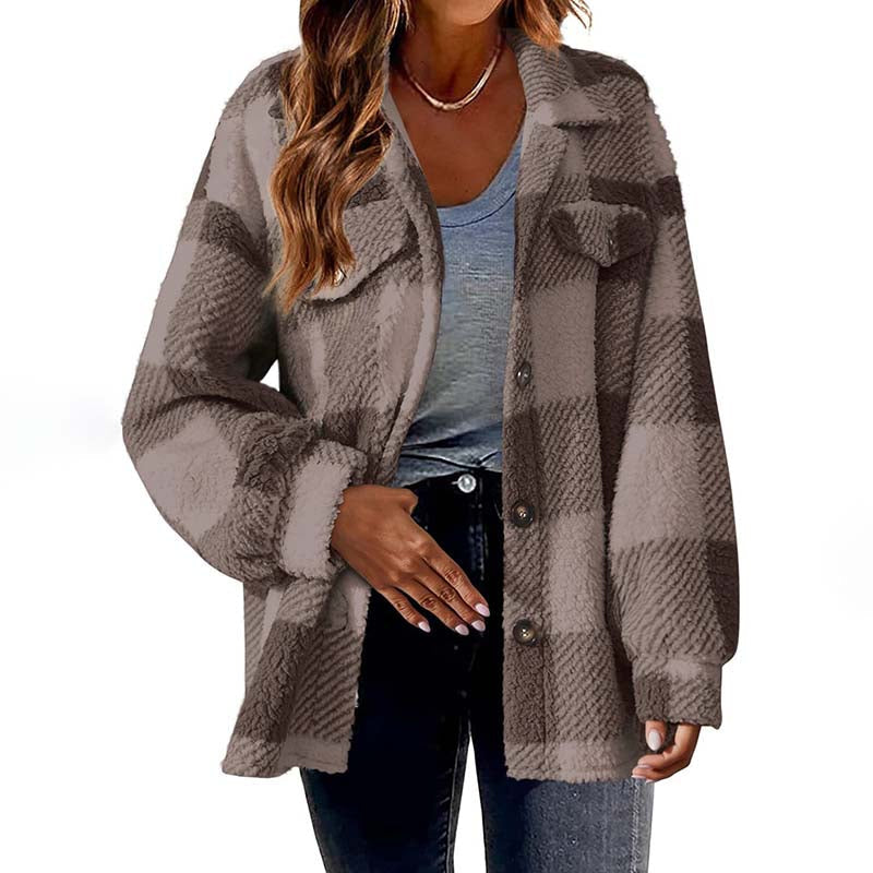 ModeGeist | Warmer Karierter Mantel