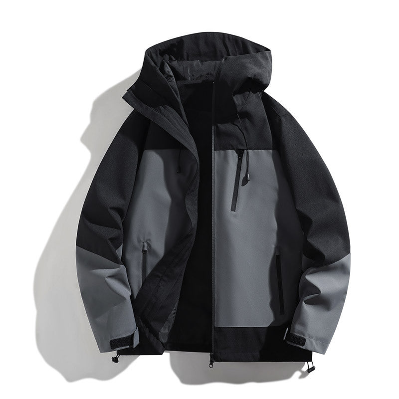 Damen technische Allwetterjacke mit vielseitigem Kapuzendesign und verstellbaren Belüftungsöffnungen ModeGeist