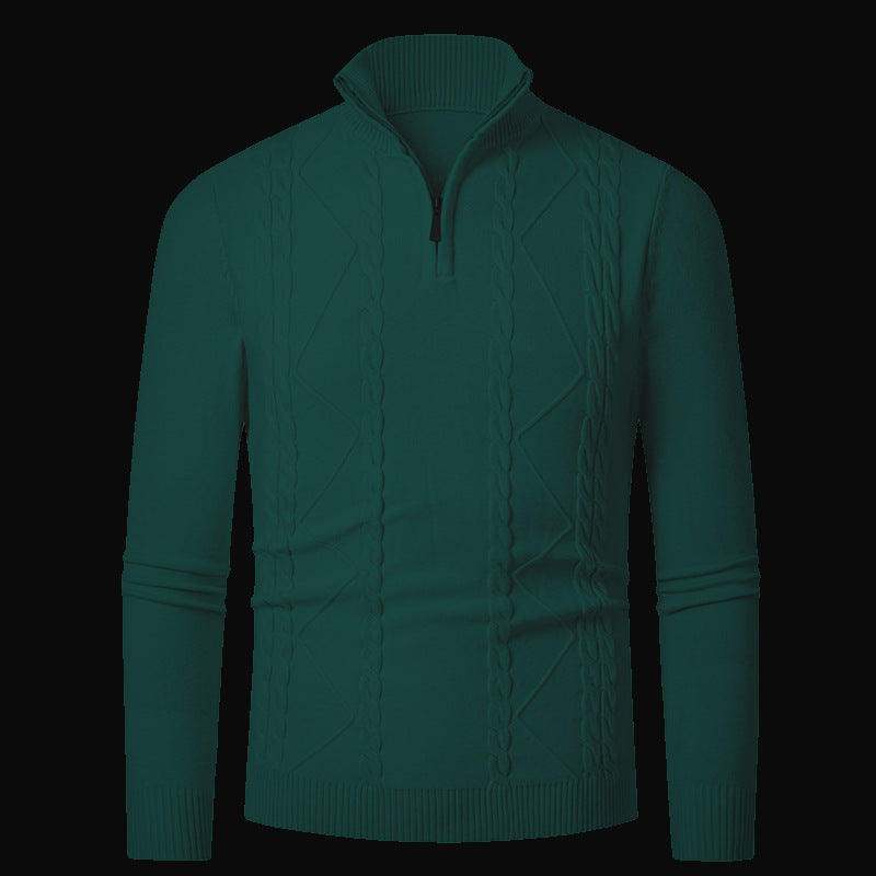 Herren Strickpullover mit modischem Reißverschluss ModeGeist