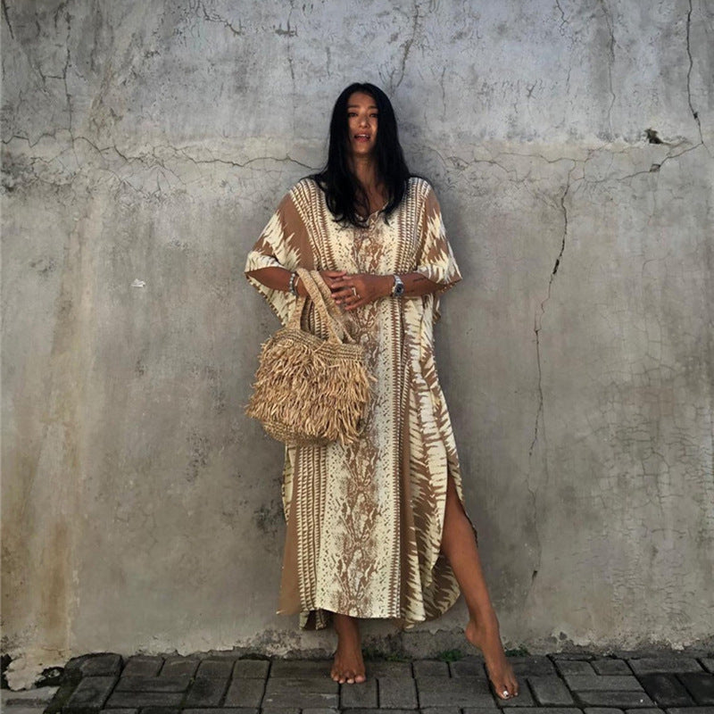 Boho-Stil Damen Kaftan Kleid MODEGEIST