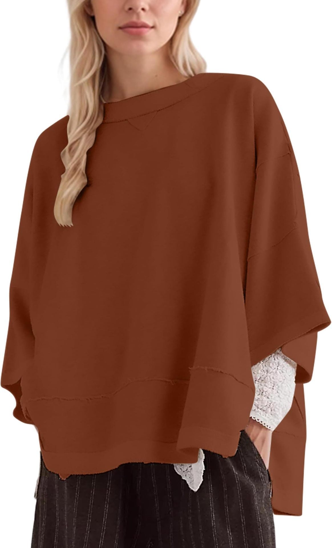 Damen oversized Sweatshirt mit fließendem Schnitt ModeGeist
