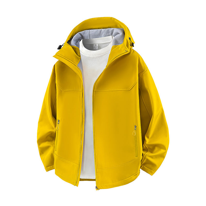 Damen Modische Übergangsjacke mit hohem Kragen und funktionalen Reißverschlusstaschen ModeGeist