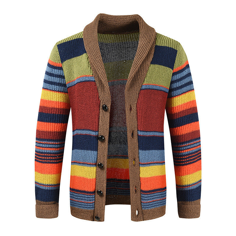 Damen Strickjacke mit buntem Muster ModeGeist