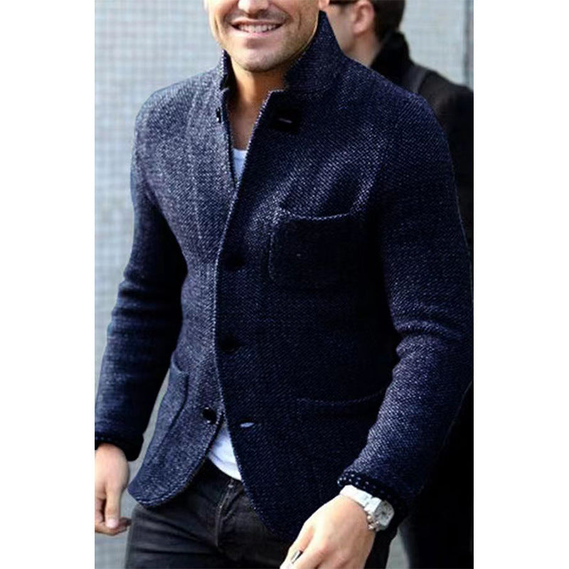 Herren Casual Chic Strickblazer ModeGeist