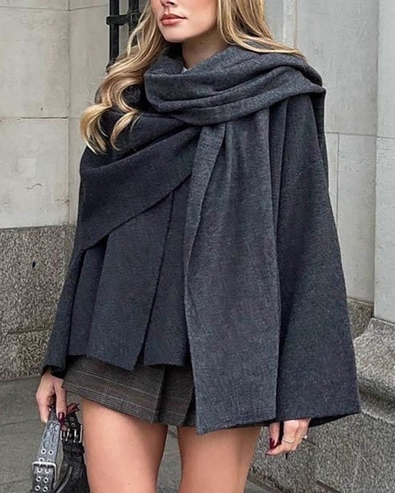 ModeGeist | Schal Kurzer Strickmantel