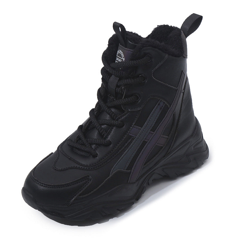 Damen Plüschgefütterte Winter Sneakers ModeGeist