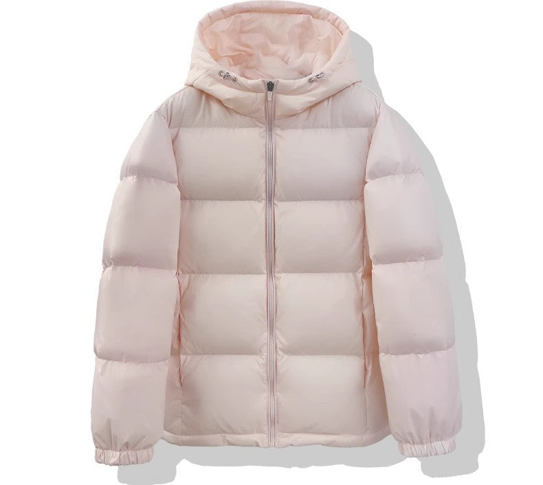 Damen Wattierte Pufferjacke mit Kapuze und isolierender Füllung ModeGeist