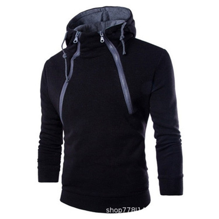 Herren moderne Kapuzenpullover mit praktischem Reißverschluss ModeGeist
