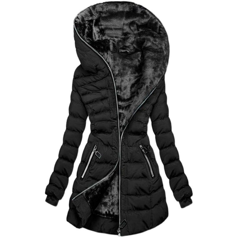 Damen Kapuzenjacke mit warmem Innenfutter ModeGeist