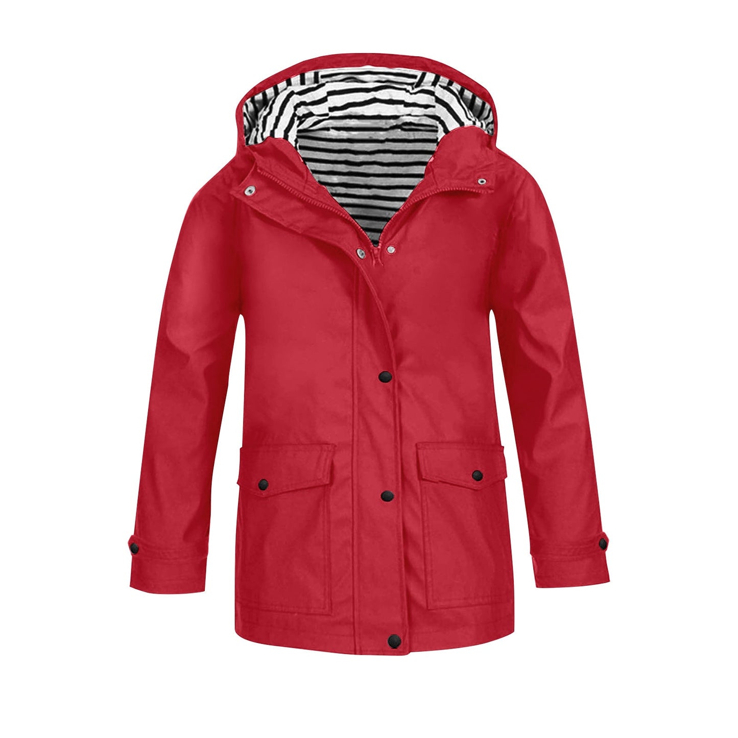 Damen wetterfeste Parkajacke mit praktischen Taschen und verstellbarem Kapuzenkragen ModeGeist