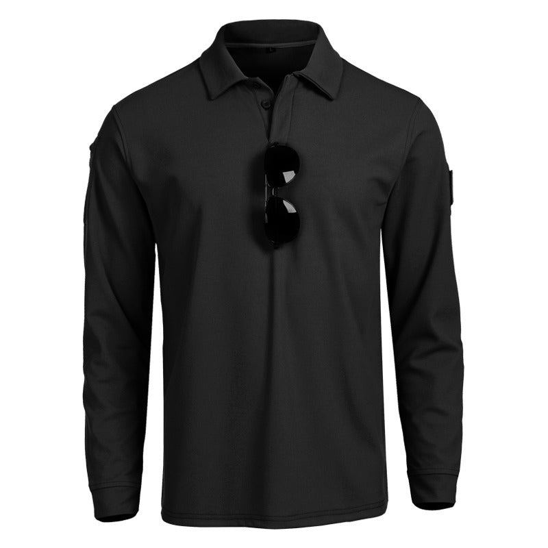 Herren funktionales Langarm-Polohemd ModeGeist