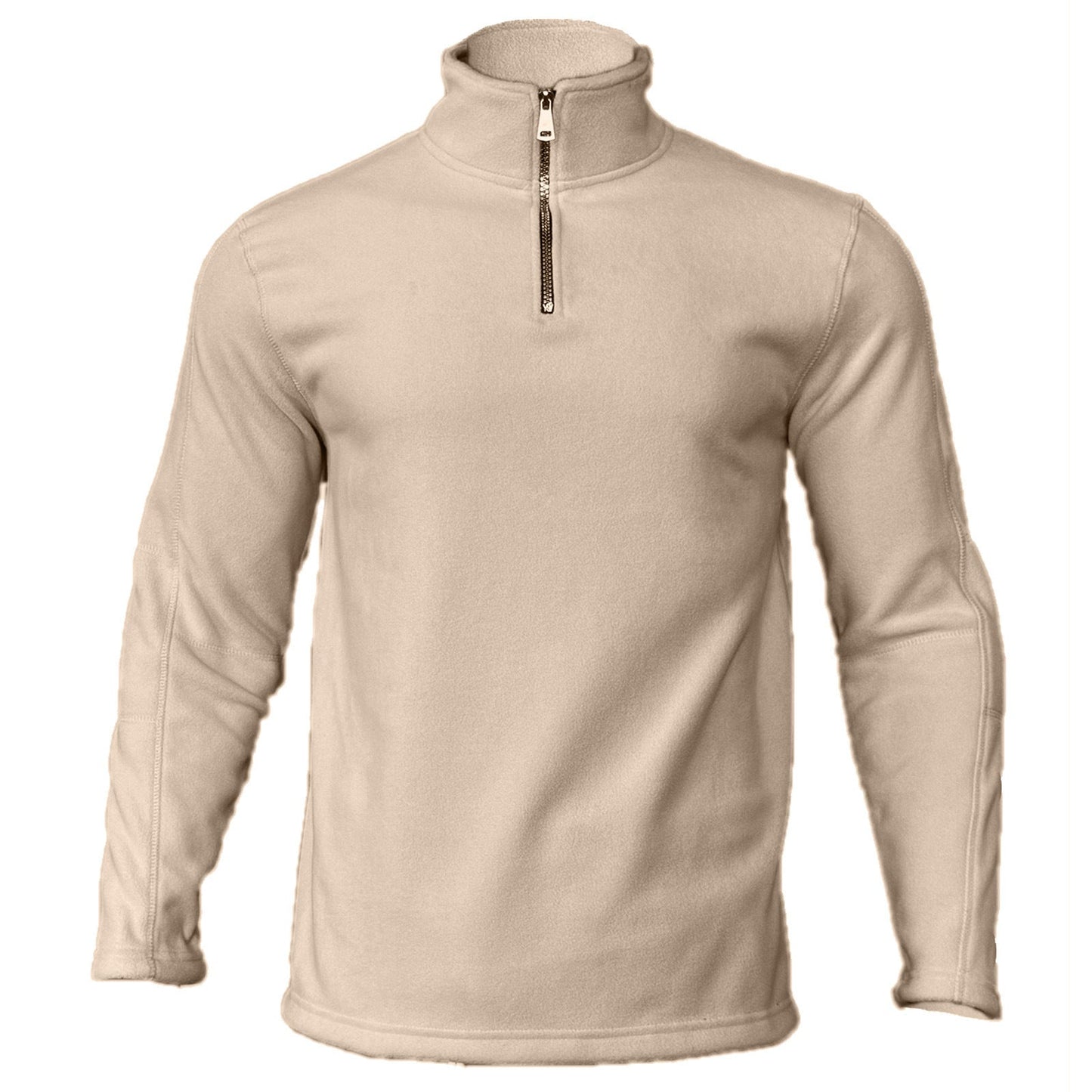 Herren Fleece-Oberteil mit kurzem Reißverschluss und hohem Kragen ModeGeist