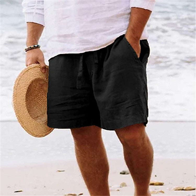 Herren Strandshorts aus Baumwolle und Leinen von Julien