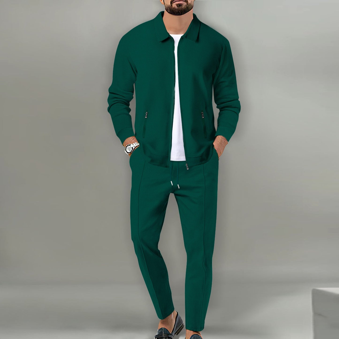 Herren Freizeit-Set aus atmungsaktivem Material mit praktischen Taschen ModeGeist
