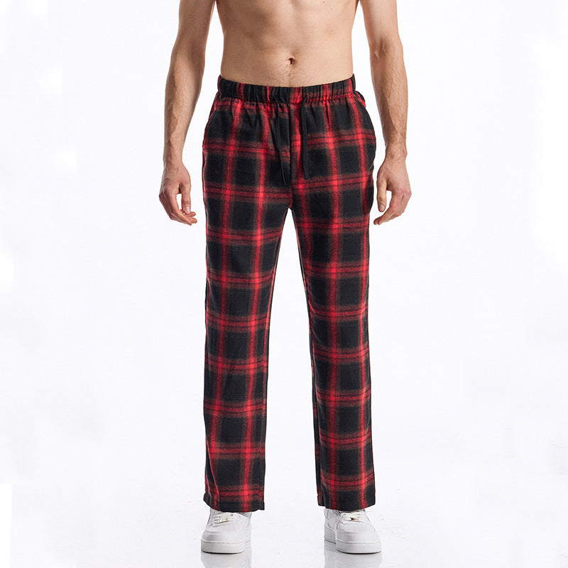 Herren bequeme Freizeithose mit Karomuster ModeGeist