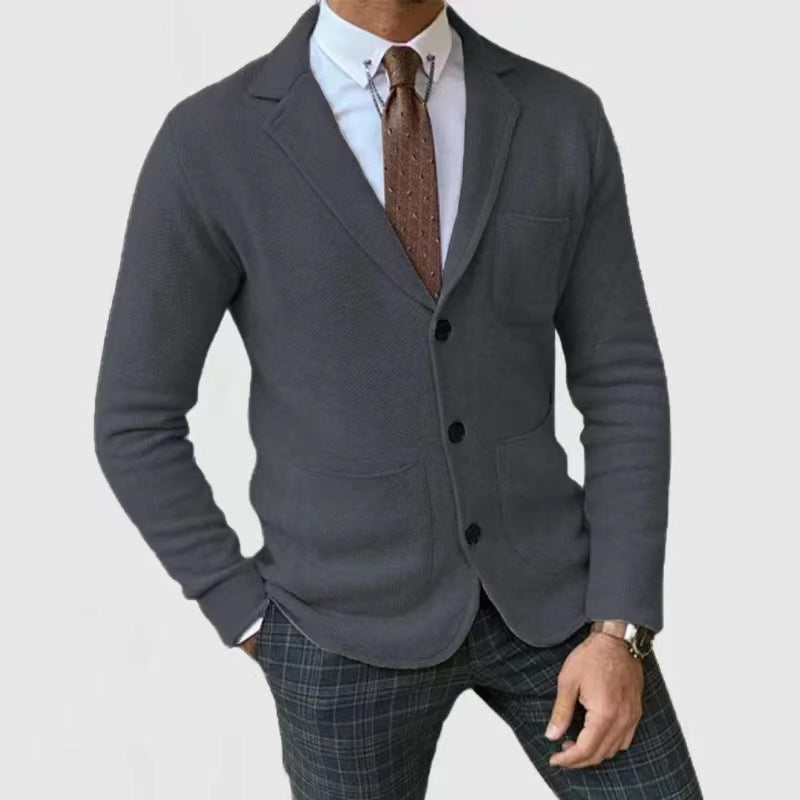 Herren stilvolle Strickjacke mit praktischen Taschen ModeGeist