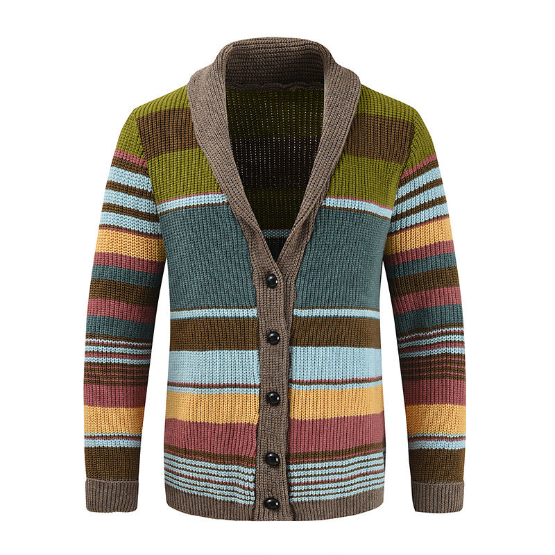 Damen Strickjacke mit buntem Muster ModeGeist