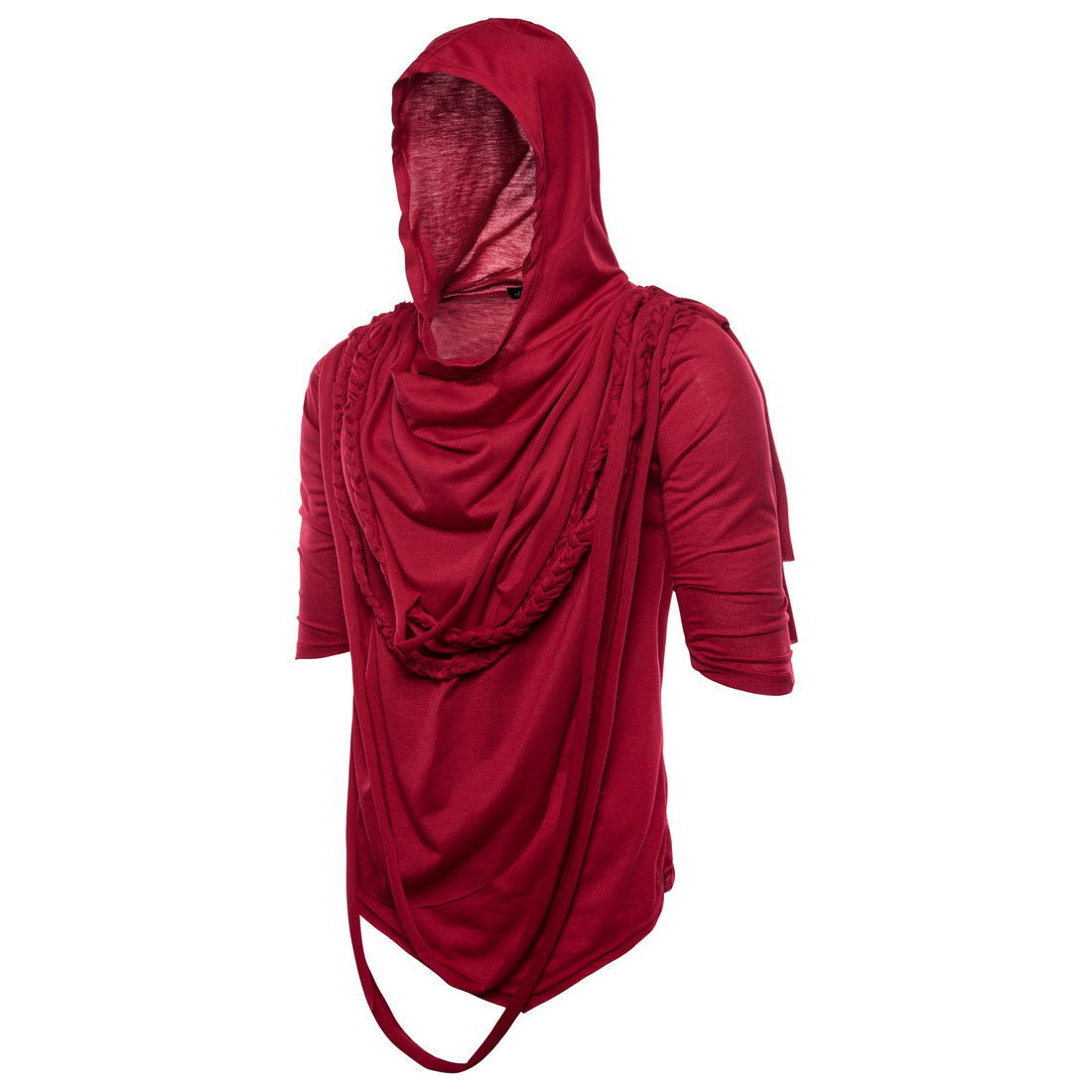 Herren Kapuzenoberteil mit innovativem Design und einzigartiger Drapierung ModeGeist