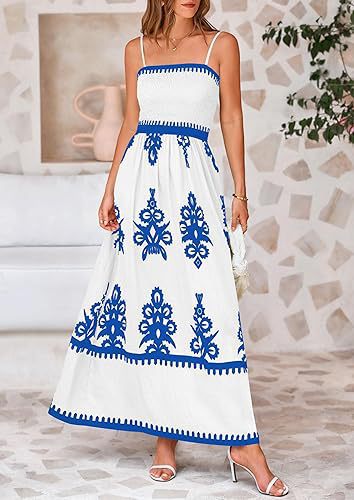 Elegantes Maxikleid für Damen mit Bordüre von MODEGEIST