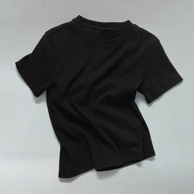 Hochwertiges Bio-Baumwoll-T-Shirt für Damen mit Rundhalsausschnitt von MODEGEIST