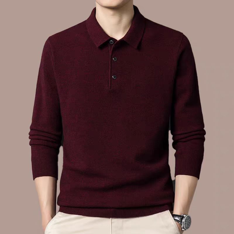 Herren langärmliges Poloshirt ModeGeist