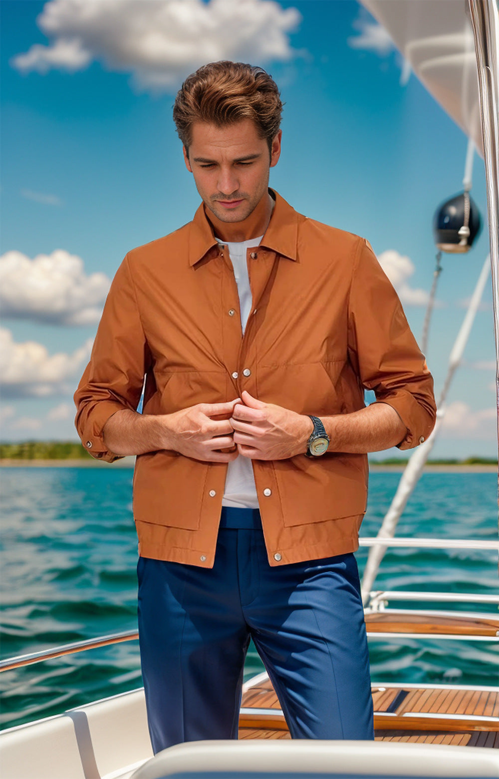 Herren leichte Outdoor-Jacke ModeGeist