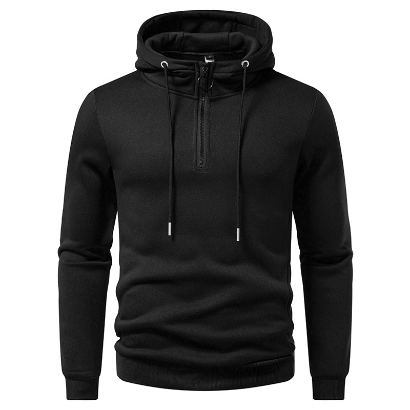 Herren Kapuzenpullover mit modernem Reißverschluss und atmungsaktivem Material ModeGeist