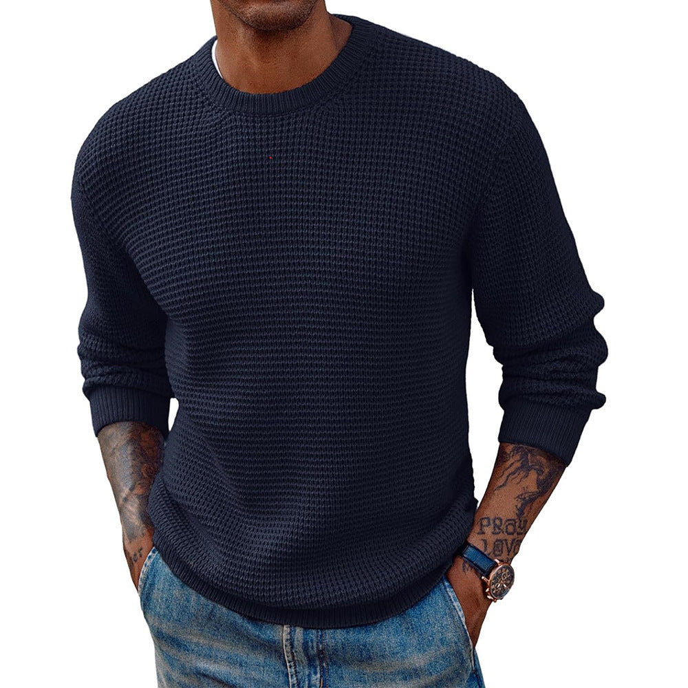 Herren Großer Strickpullover mit strukturiertem Gewebe ModeGeist