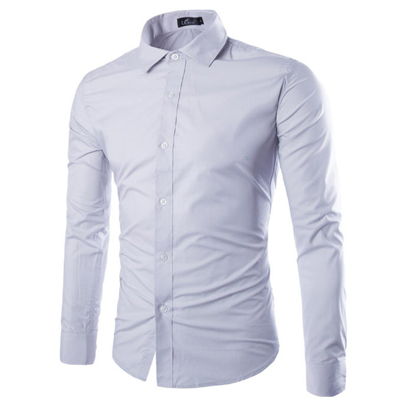 Herren elegante Langarmhemd ModeGeist
