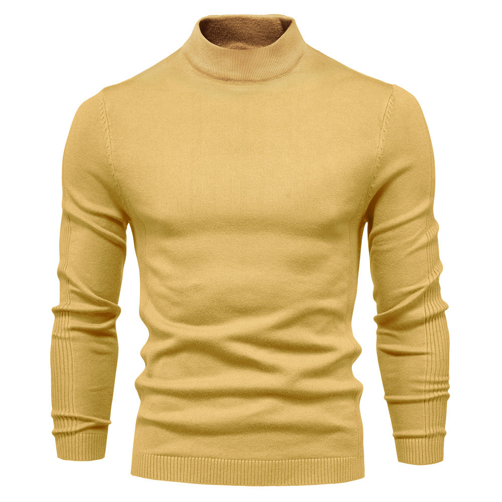 Herren komfortabler Rollkragenpullover aus weichem Strick ModeGeist