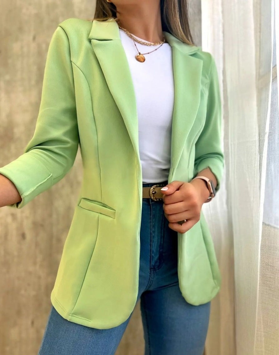 Damen Modischer Blazer mit lässigen Taschen ModeGeist