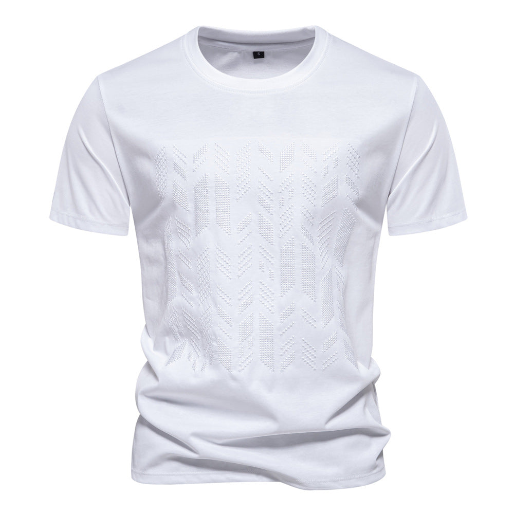 Herren T-Shirt mit innovativem Strukturdesign ModeGeist