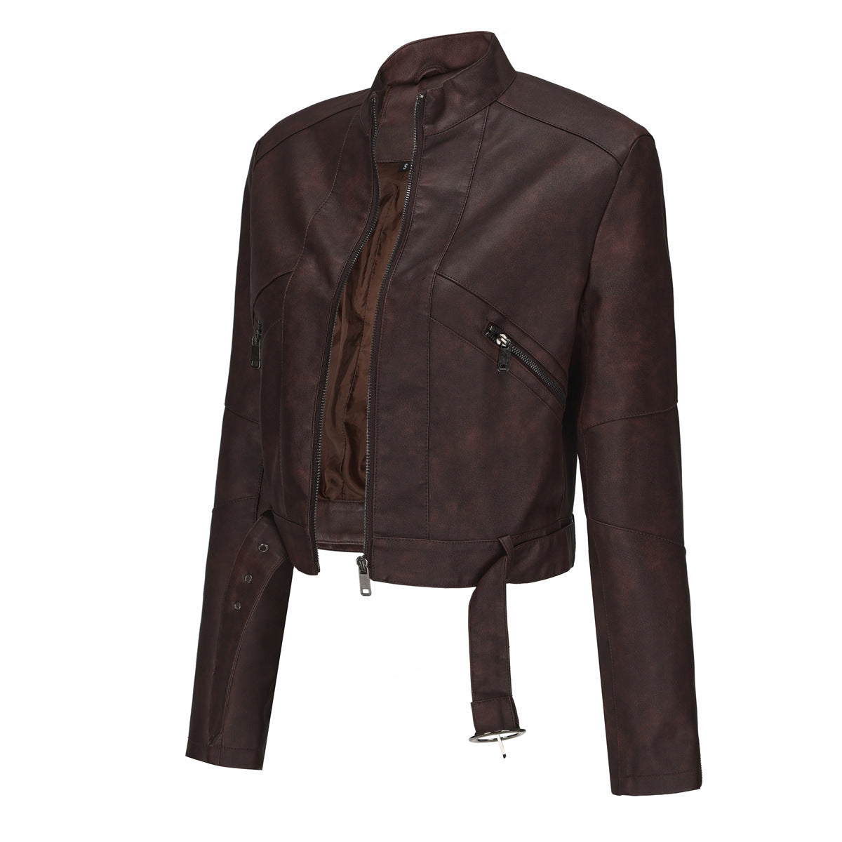 Damen moderne croppedjacke mit stylischem Detail ModeGeist