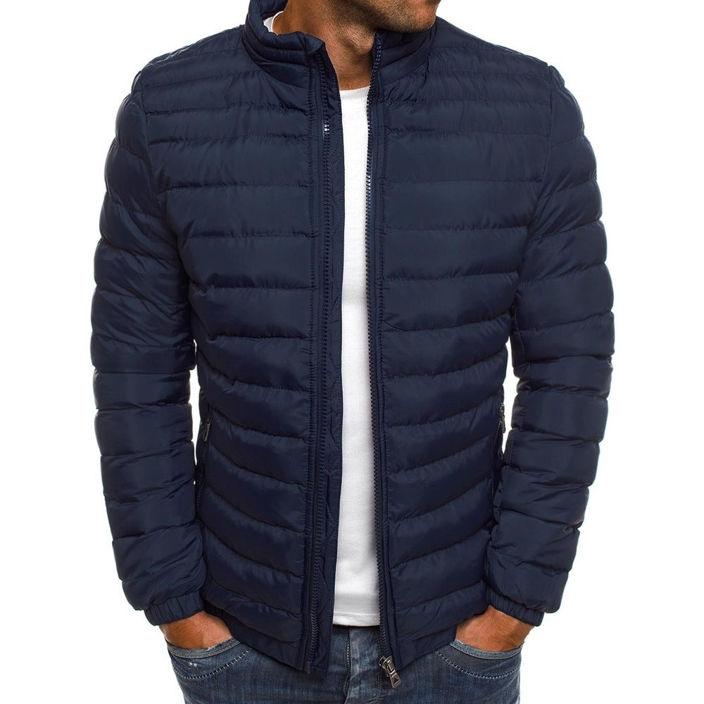 Herren leichte Steppjacke mit hohem Kragen und optimaler Isolierung ModeGeist
