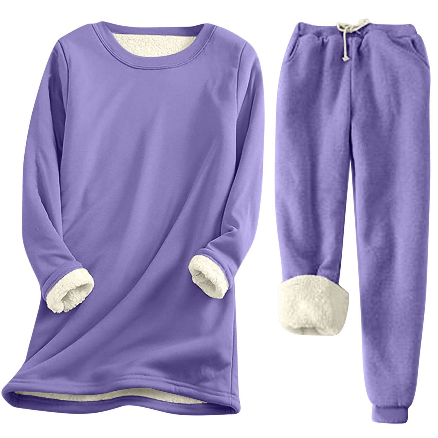 Damen Freizeit Sweatshirt-Set mit kuscheligem Innenfutter und lässiger Passform ModeGeist