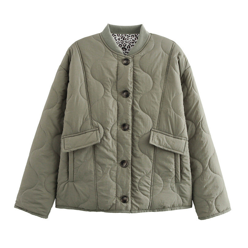 Damen gesteppte Winterjacke mit praktischen Taschen ModeGeist