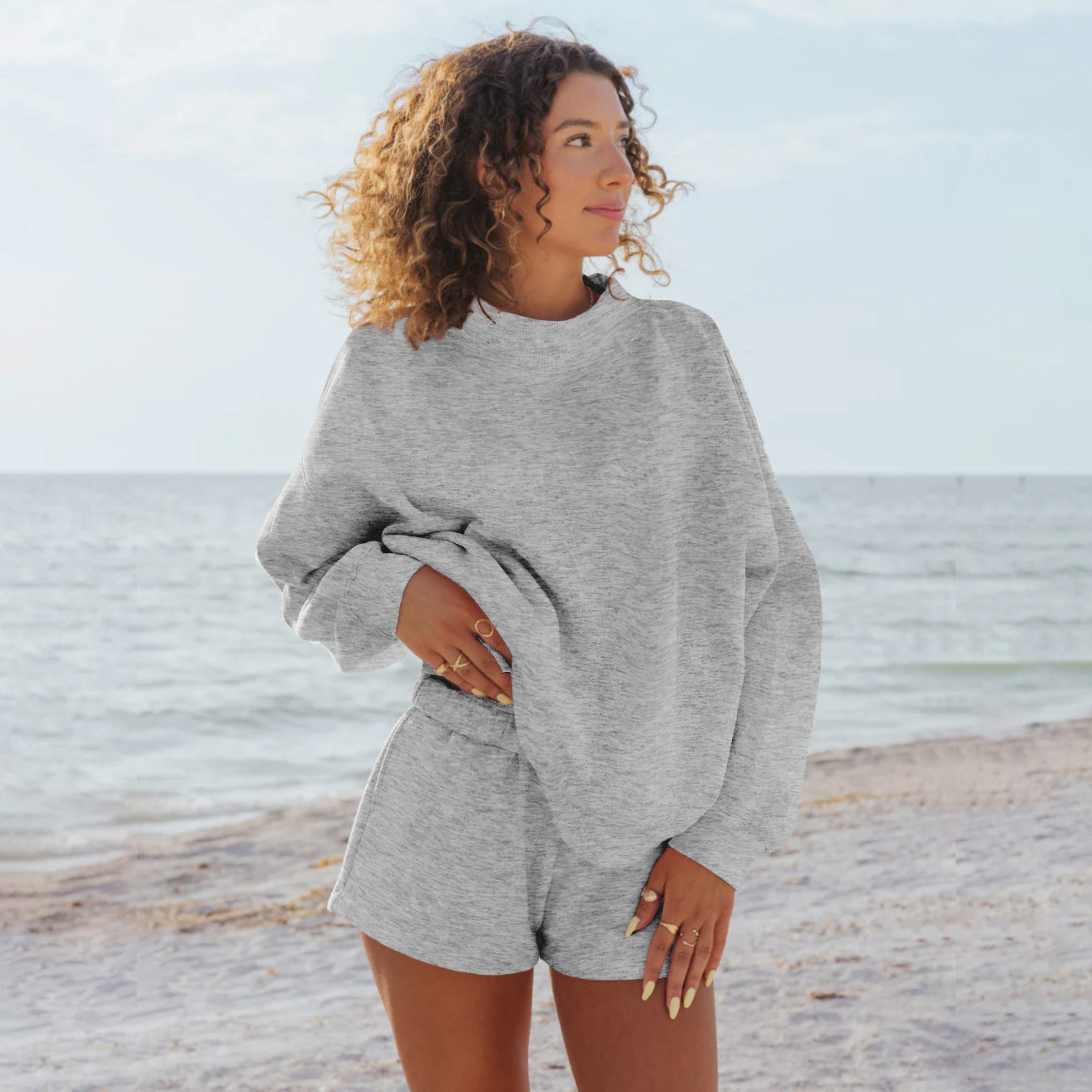 Damen Oversize-Sweatshirt mit Raglanärmeln ModeGeist