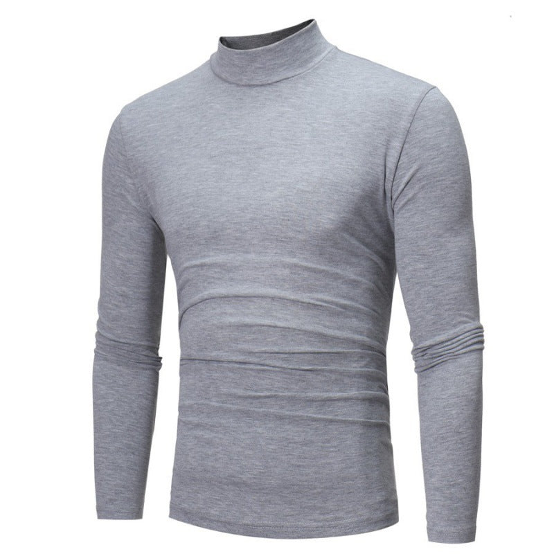 Herren Rollkragen Langarmshirt mit figurbetontem Schnitt und atmungsaktiver Stretch-Qualität ModeGeist